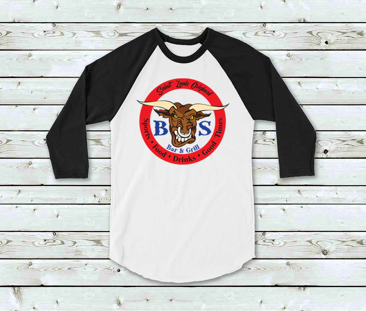 BS Bar & Grill Unisex Raglan Baseball Tees