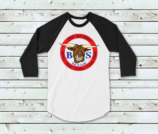 BS Bar & Grill Unisex Raglan Baseball Tees