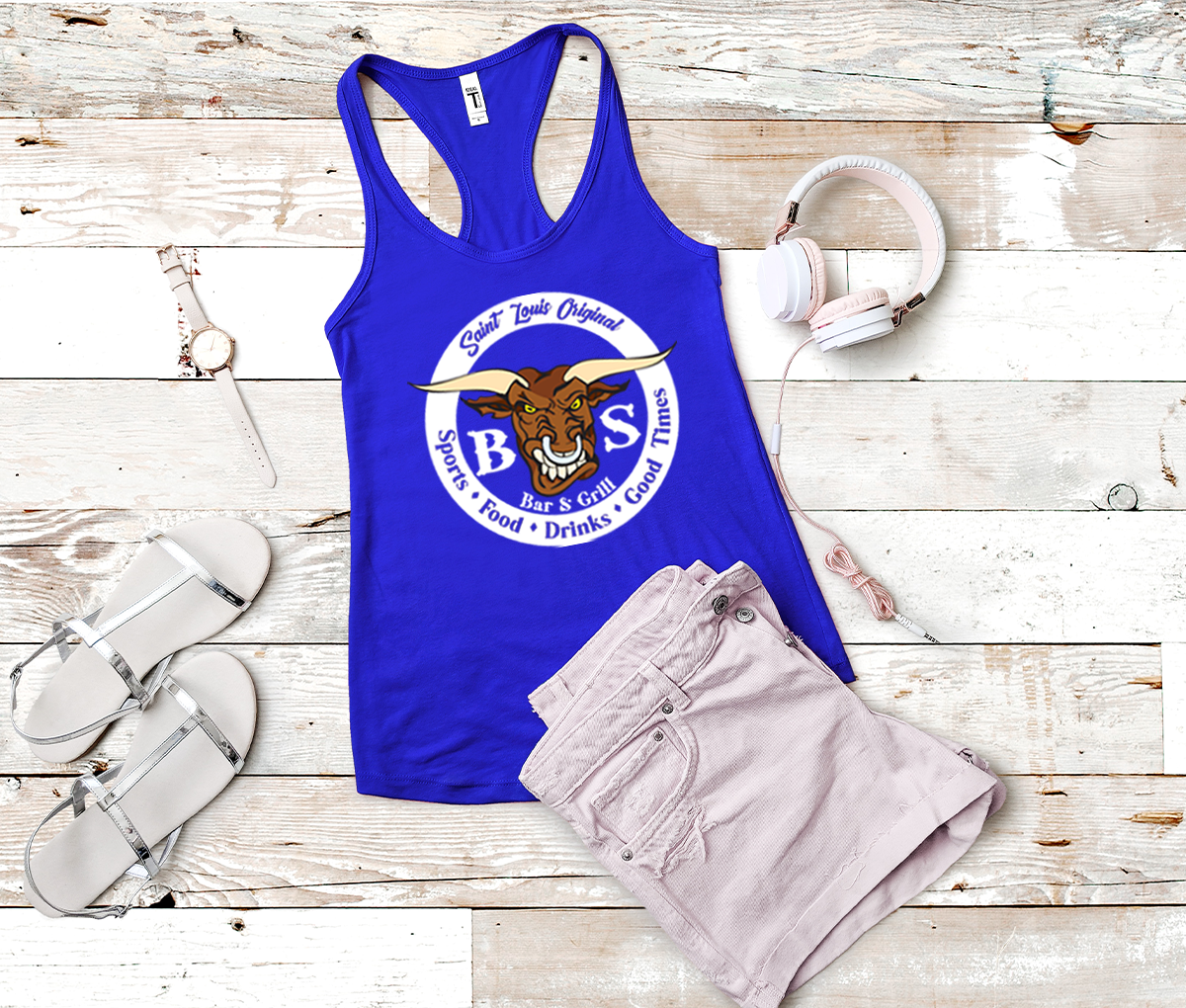 BS Bar & Grill Women's Racerback Tank