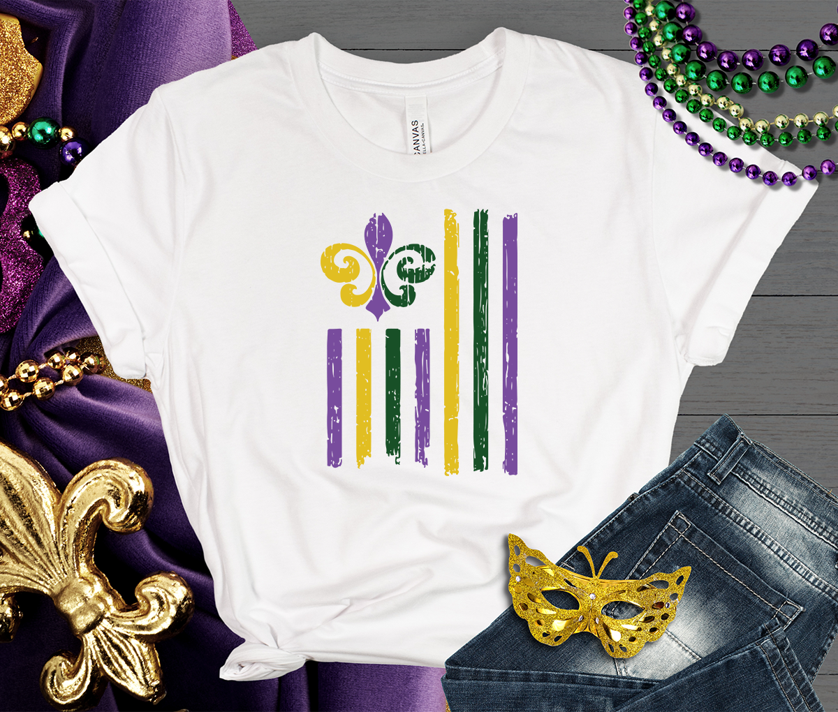 Mardi Gras Flag