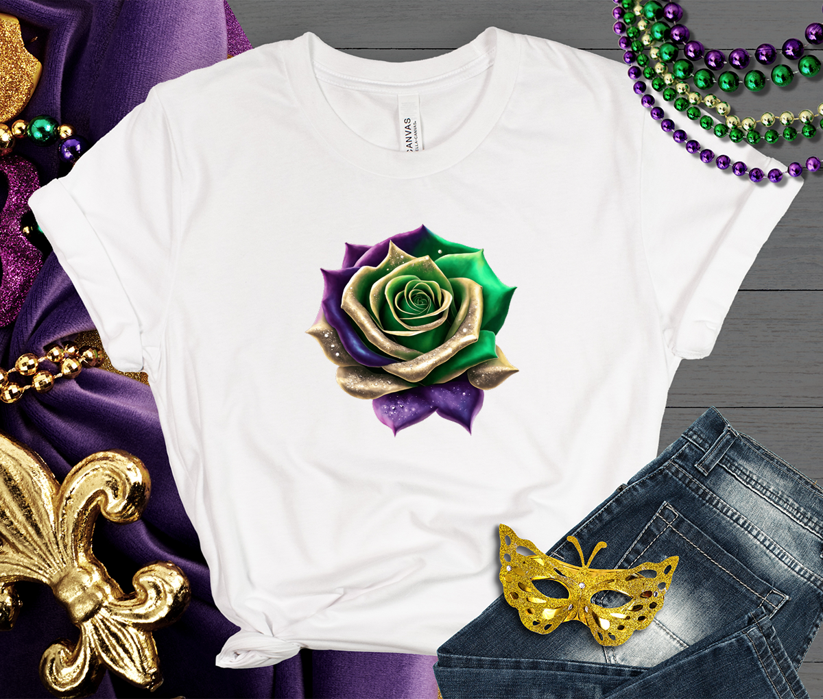 Mardi Gras Rose