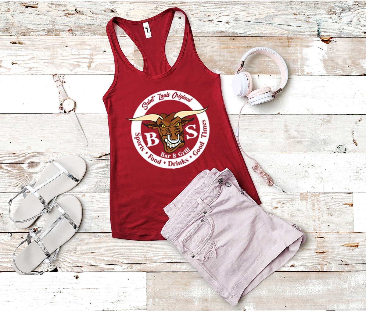 BS Bar & Grill Women's Racerback Tank